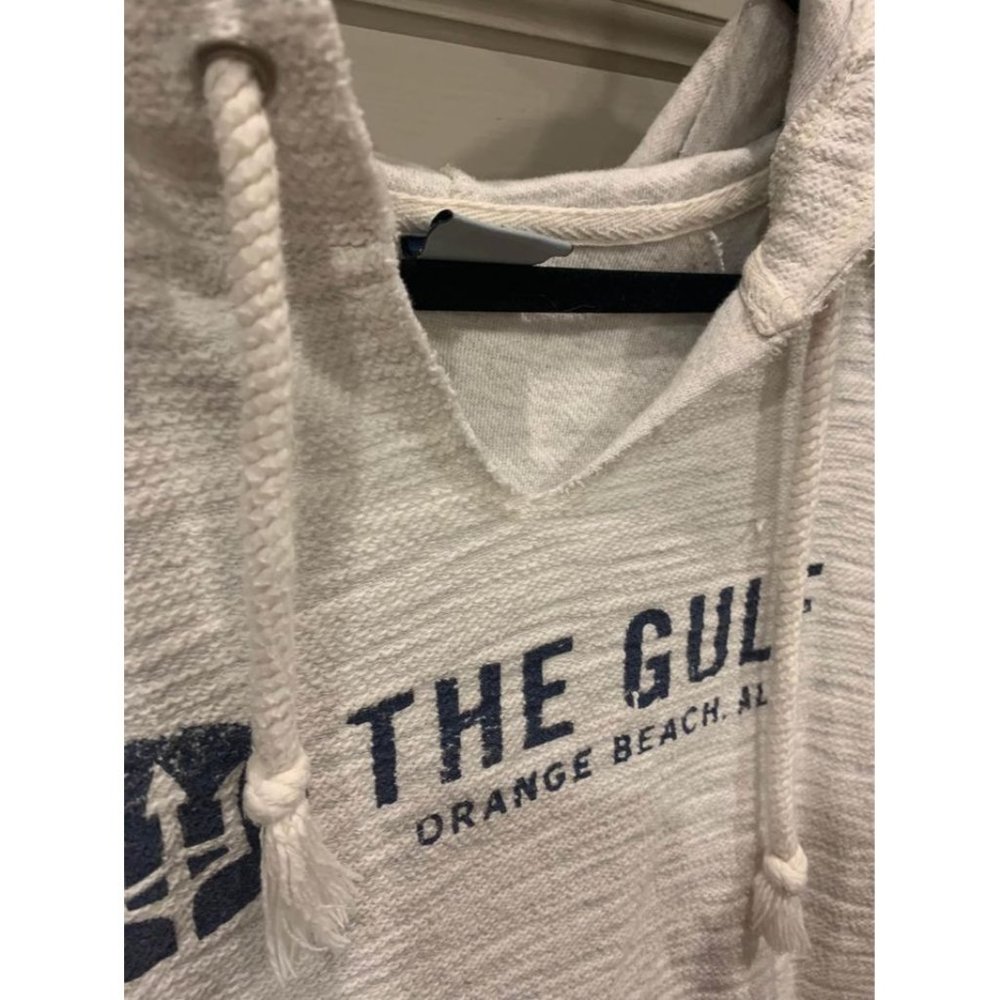 “The Gulf” Orange Beach, AL hoodie, factory distressed, size women’s XS (V) - Picture 2 of 5